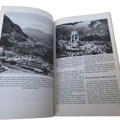 Vintage 1978 Greece In Pictures Book Visual Geography Series Travel