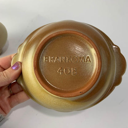 Frankoma 40A & 40B Pottery Pitcher & Bowl Set Small