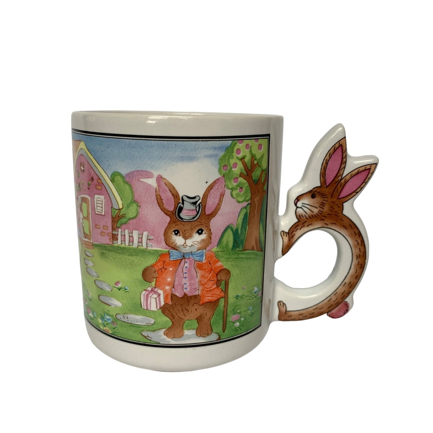 Vintage Peter Rabbit Cottontail Bunny Easter Mug Handle