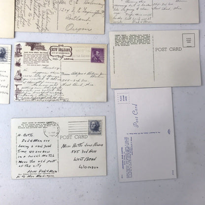 Lot 26 Vintage Postcards: Tropical States- New Orleans, LA, CA, TX, HI, etc.