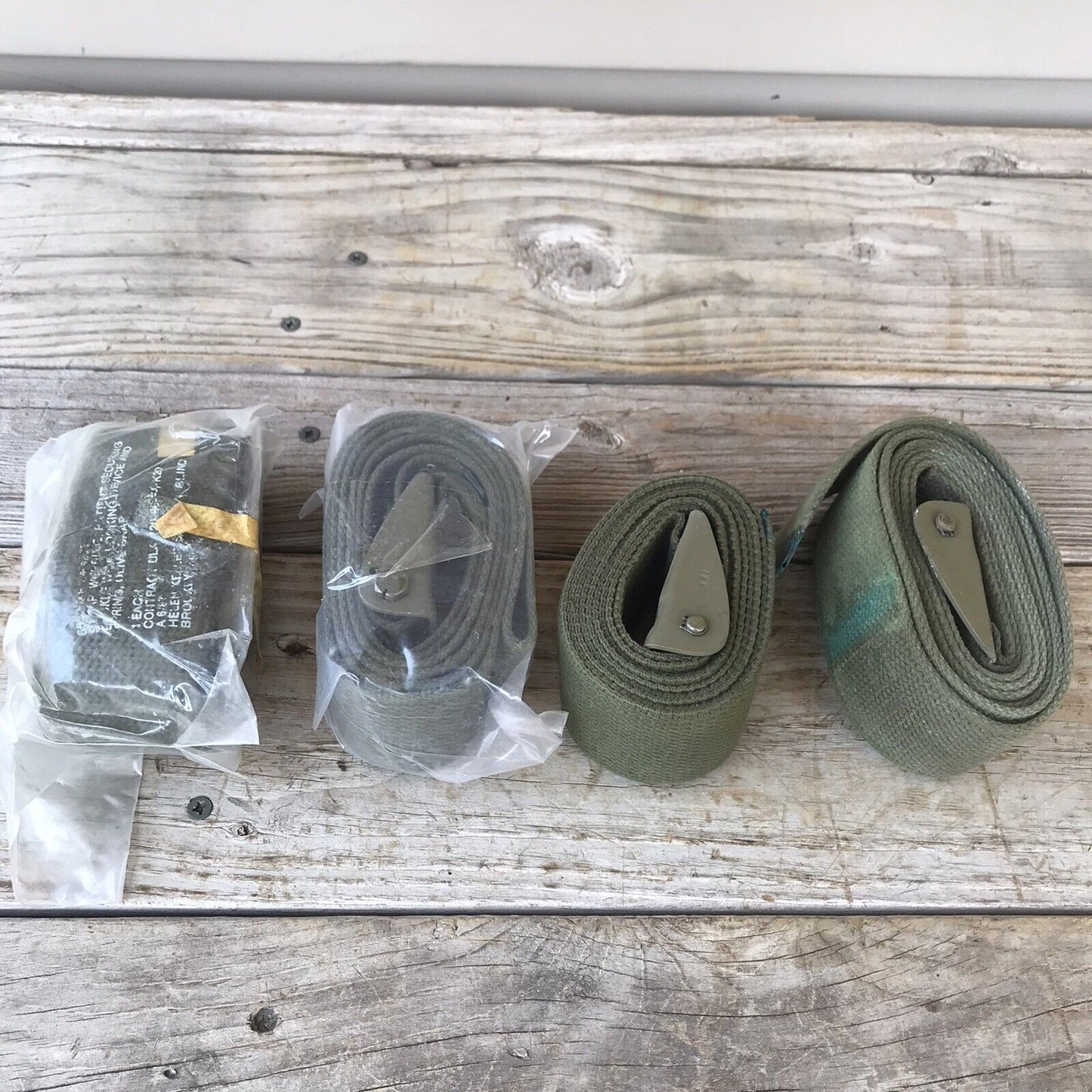 Lot Of 4 Military Straps Cargo Lifting OD Green
