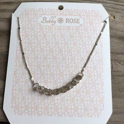 Bobby Rose Silver CZ Necklace