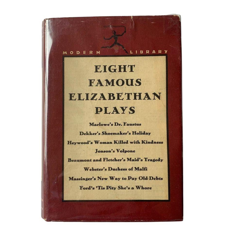 Vintage Eight Famous Elizabethan Plays Modern Library Book
