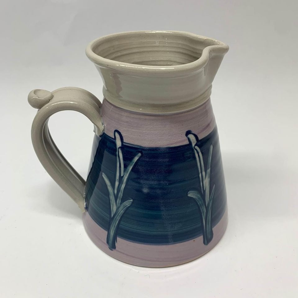 Artisan Painted Pottery Pitcher