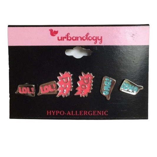 New Urbanology Quotes Earrings Set