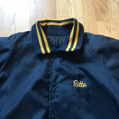 Vintage Braham Bus Co. "The People Movers" Jacket Transportation Blue/Yellow
