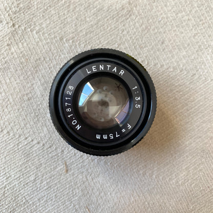 Lentar f/3.5 75mm Enlarger Lens In Original Box