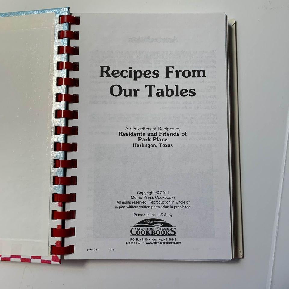 Recipes from our Table Harlingen Texas Cookbook