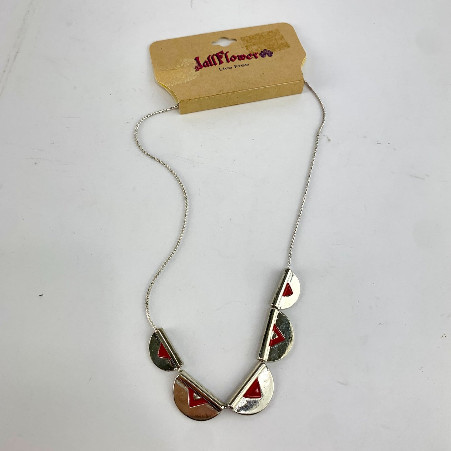 Wallflower Silver & Red Necklace