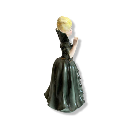Napco Lady Juliet Dark Green Dress Figurine Vintage