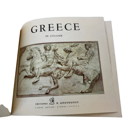 Vintage GREECE IN COLOUR Book Small Travel Book