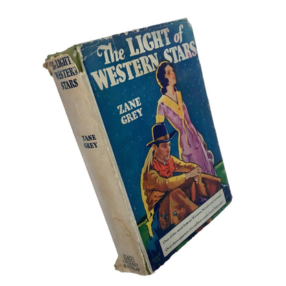 Antique The Light of Western Stars by Zane Grey Book 1914 w/Dust Jacket!