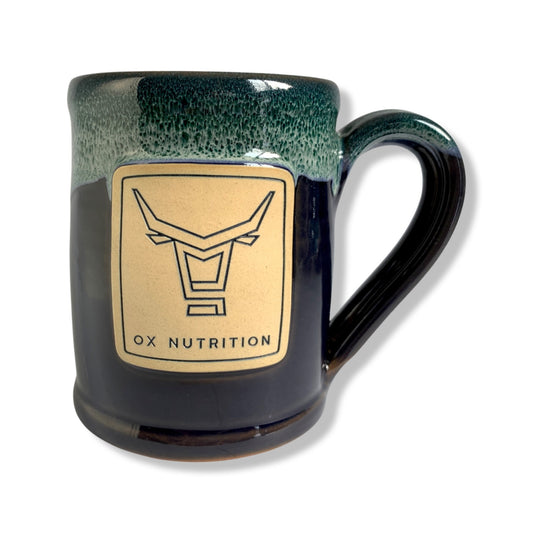 Deneen Pottery Ox Nutrition Ceramic Coffee Mug