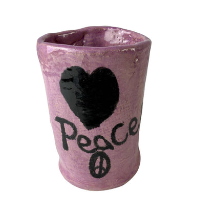 Vintage PEACE Ceramic Coffee Mug