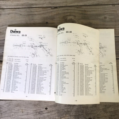 1978 Daiwa Fishing Reels Service Manual + Misc