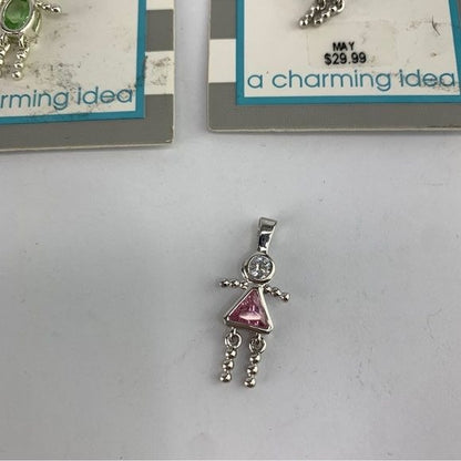 A Charming Idea Birthstone Babies Charms Lot of 5
