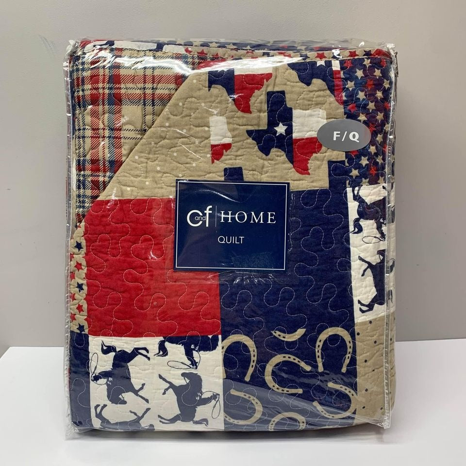 NEW C and F Home Texas Quilt Full/Queen