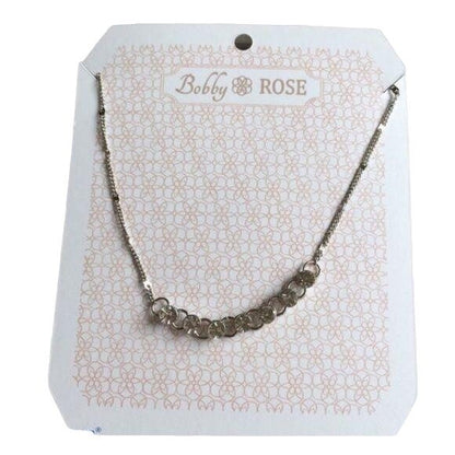 Bobby Rose Silver CZ Necklace