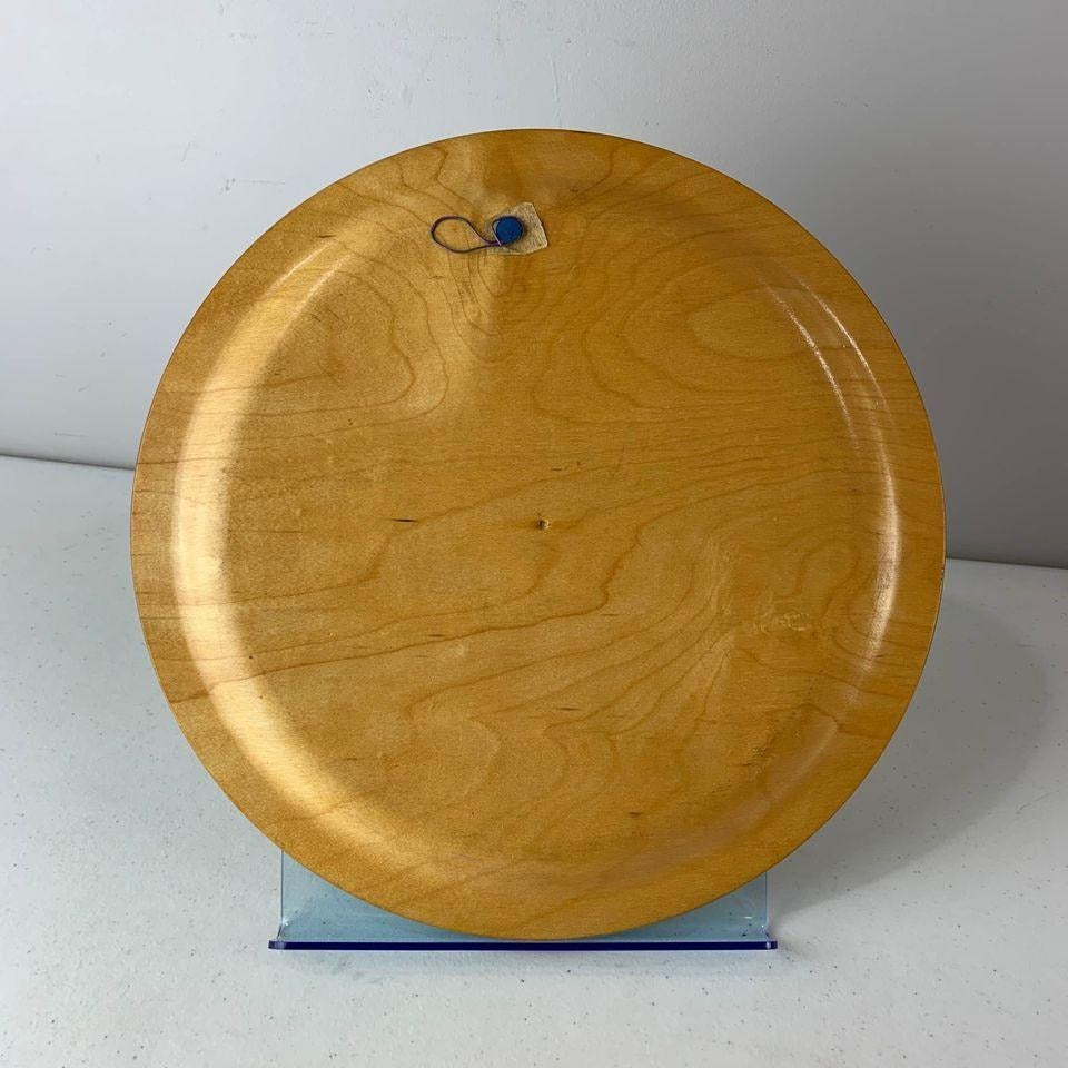 Smorgasbordet ar dukat Wooden Dutch Painted Plate Vintage