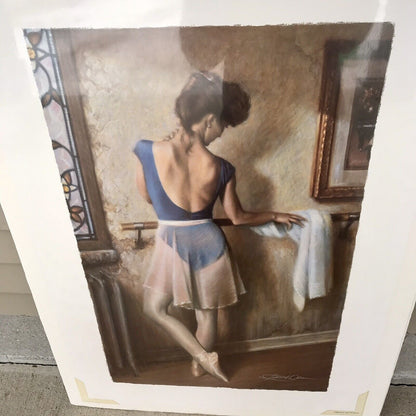 Robert Olson “Harmony” Ballerina Ballet Dancer Signed & Numbered Art Print 1989