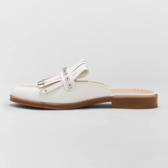 New A New Day Karoline Backless Mules White