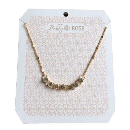 Bobby Rose Gold CZ Necklace