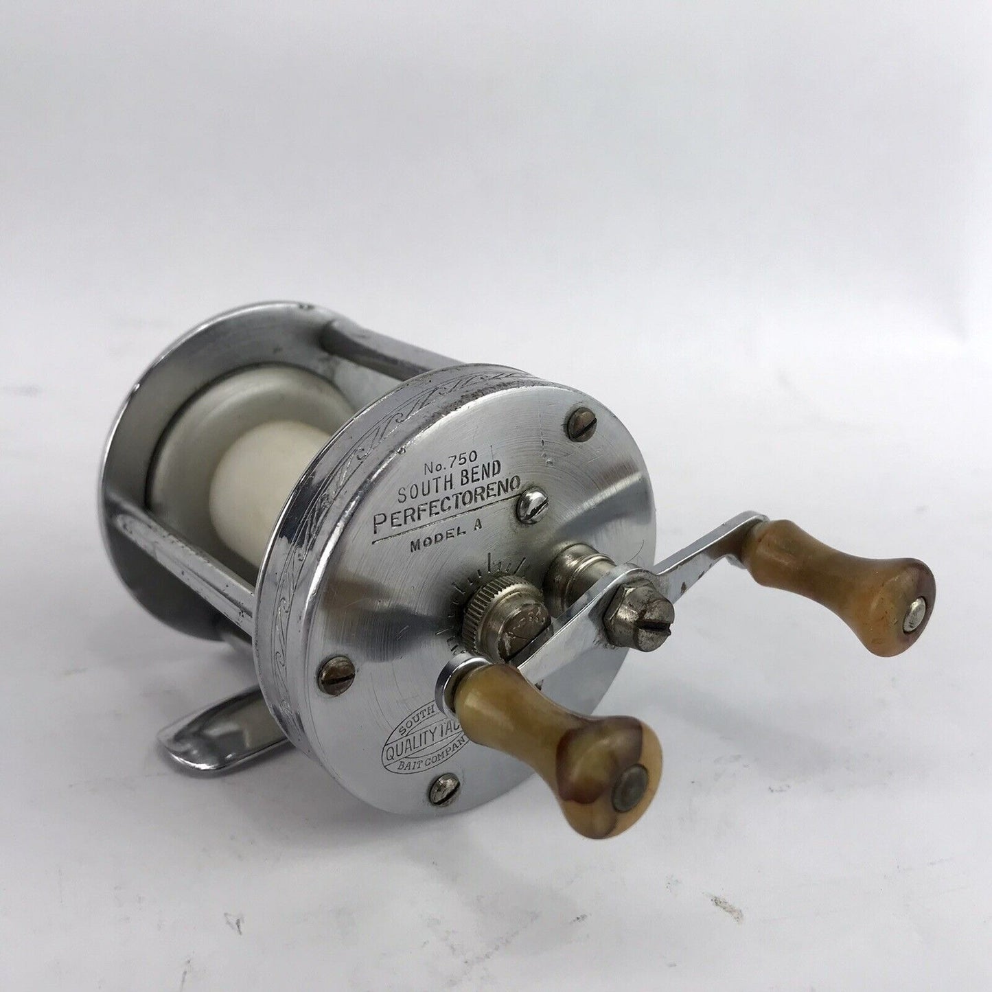 Vintage SOUTH BEND PERFECTORENO 750 LEVEL WINDING FISHING REEL Trolling  Trout
