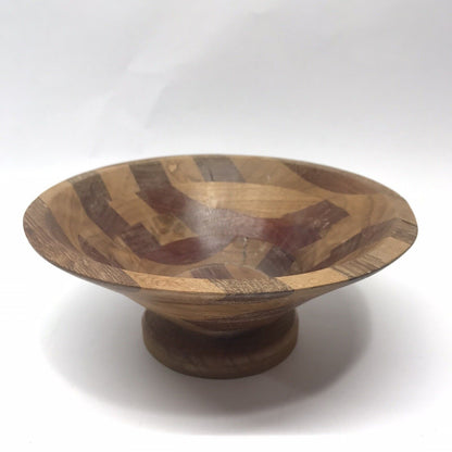 Vintage Wood 9” Serving Bowl