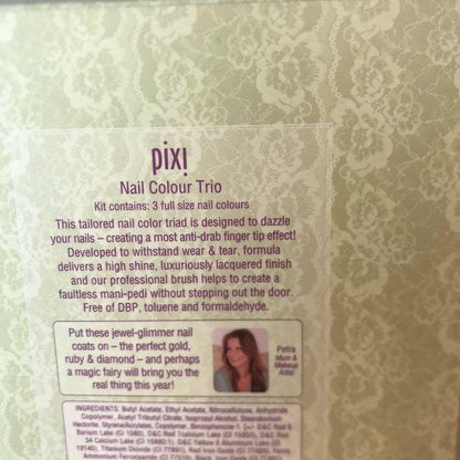 NEW Pixi Nail Color Trio Nail Polish Set