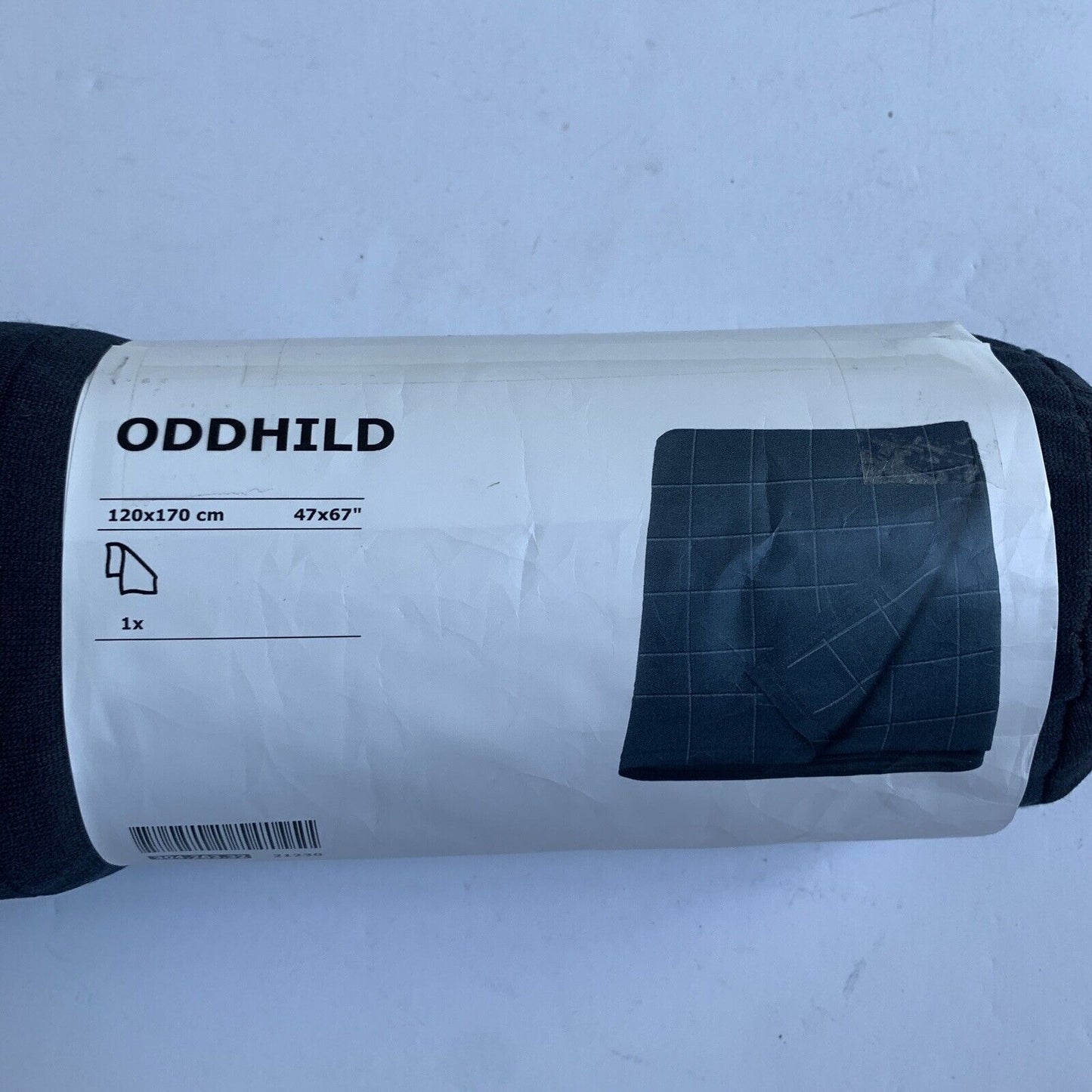 Ikea Oddhild Throw Blanket NAVY New in Package 47 x 67"