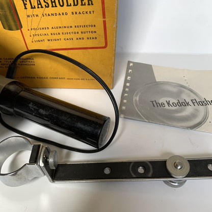 Kodak Flasholder With Standard Bracket In Original Box With Manual UNTESTED
