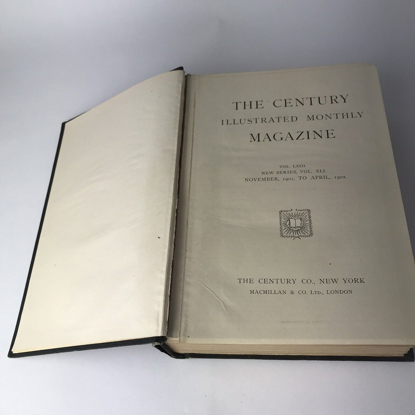 Antique 1902 Book “A Year Of The Century” Volume 1 The Century Co, New York