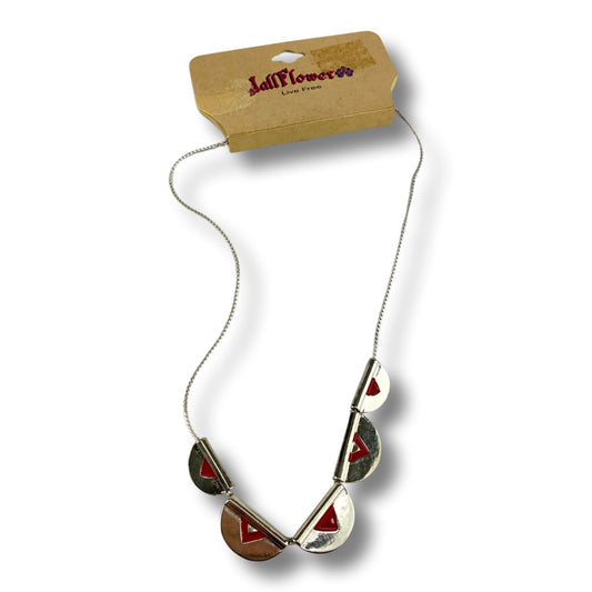 Wallflower Silver & Red Necklace