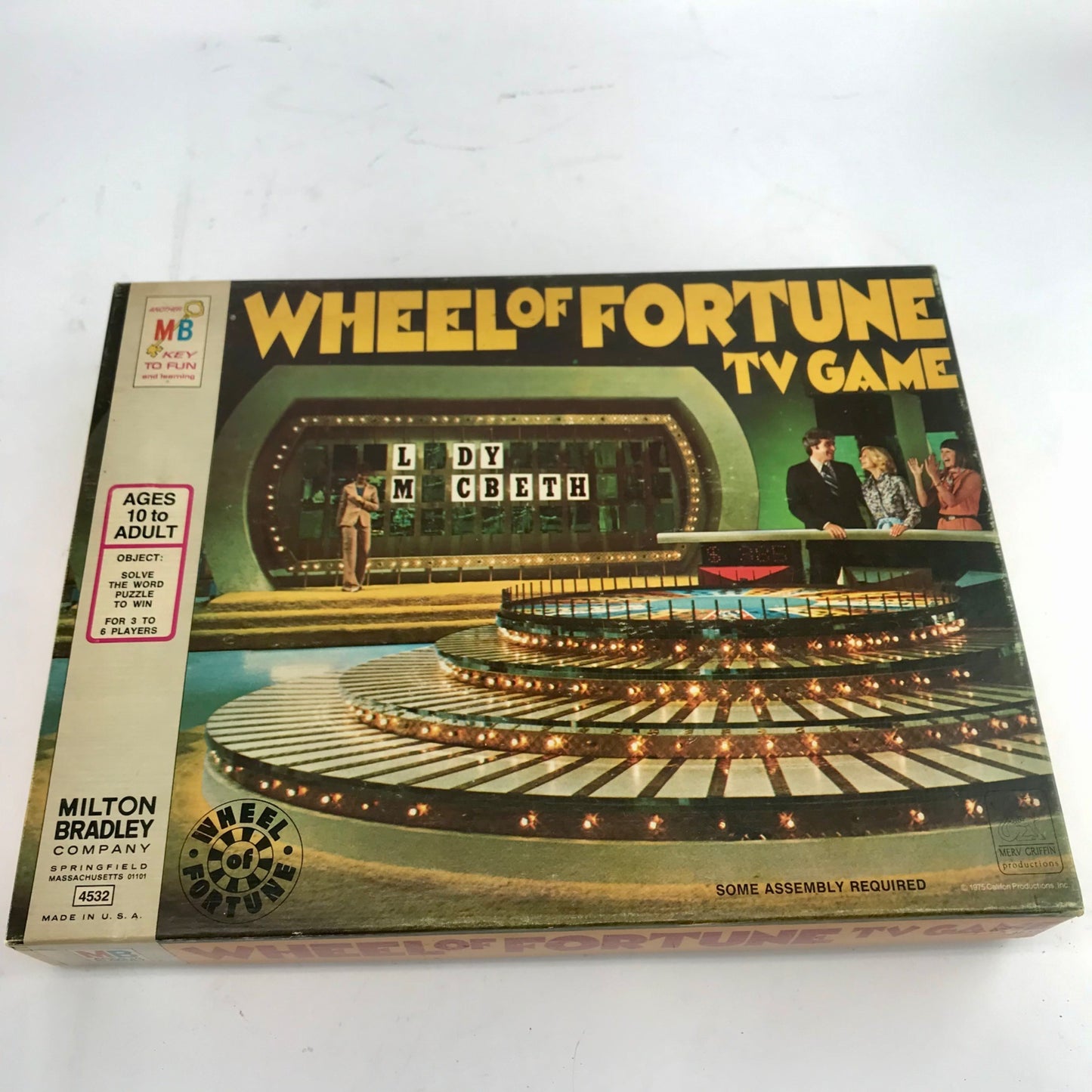 Vintage Wheel of Fortune Board Game 1975 Milton Bradley MB 4532