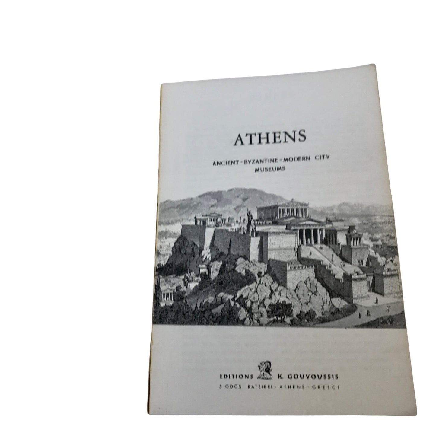 Vintage Athens Book Travel Greece Editions C. Gouvoussis