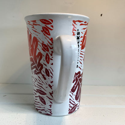 Starbucks 11 oz. Autumn Fall Leaves Coffee Mug Tall Ceramic