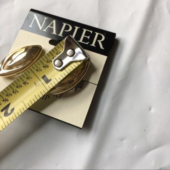 NEW Napier Gold Clip-On Earrings