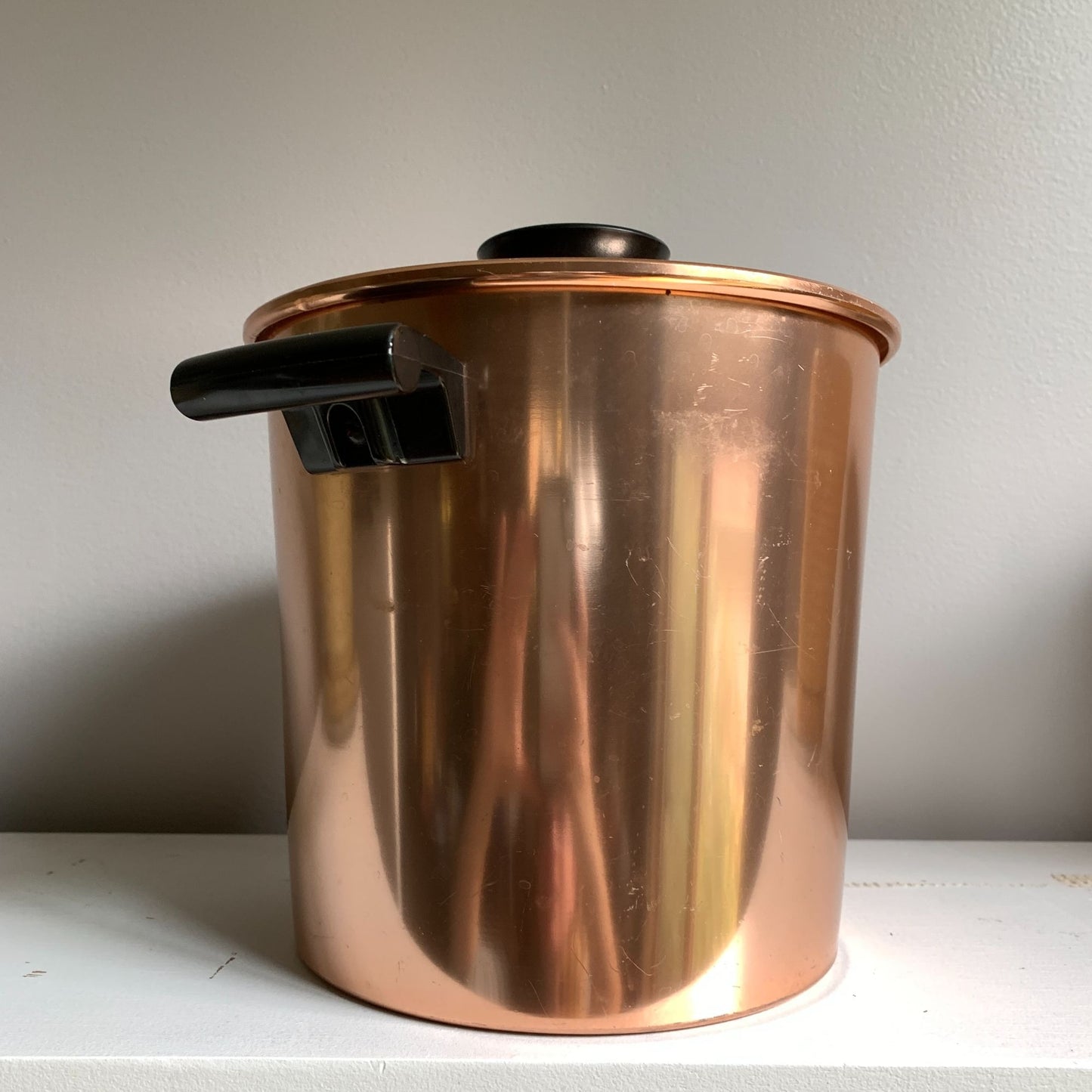 Regal Supreme Copper Aluminum Vintage Ice Bucket With Lid and Handles