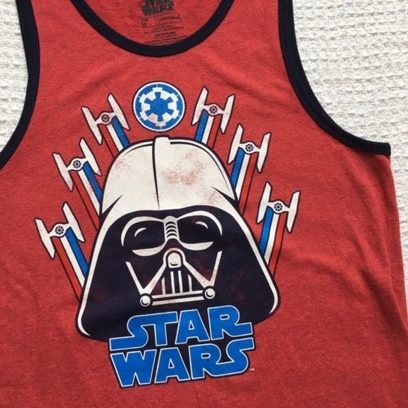 Star Wars Force of July Tank Top Red Men's