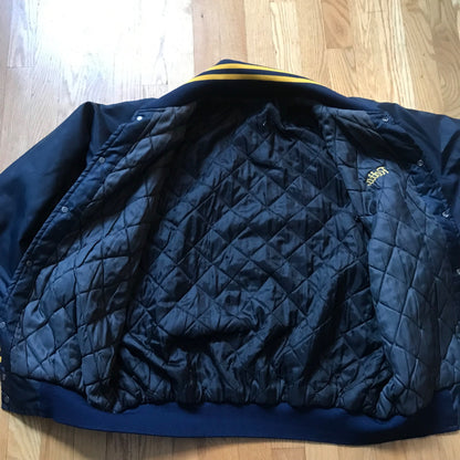 Vintage Braham Bus Co. "The People Movers" Jacket Transportation Blue/Yellow