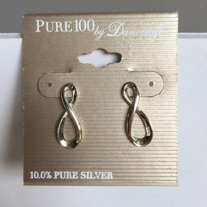 Danecraft 10.0% Pure Silver Infinity Hoop Earrings