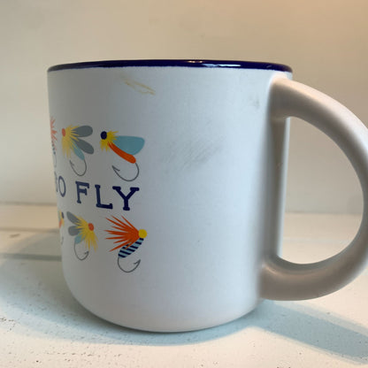 Caribou Coffee So Fly Fishing Coffee Mug Ceramic