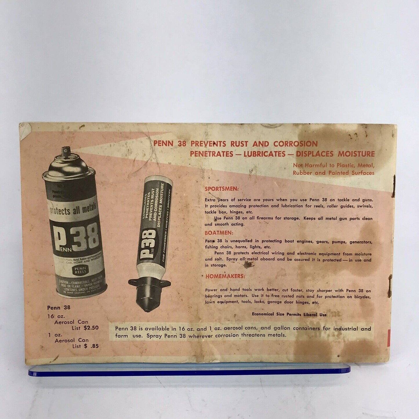 Vintage 1968 Penn Reels Instruction Manual & Repair Parts List