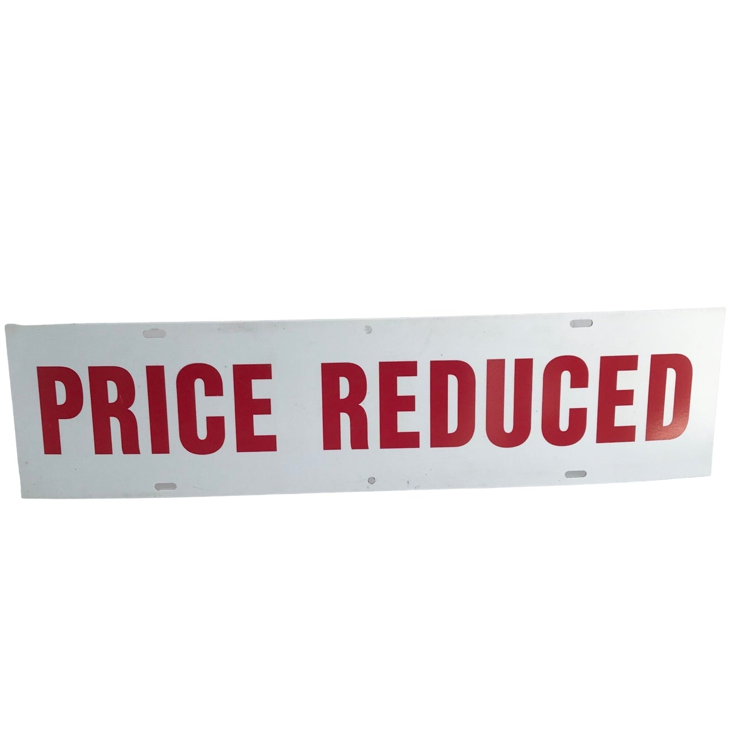 Vintage PRICE REDUCED Plastic Sign 24” Double-Sided