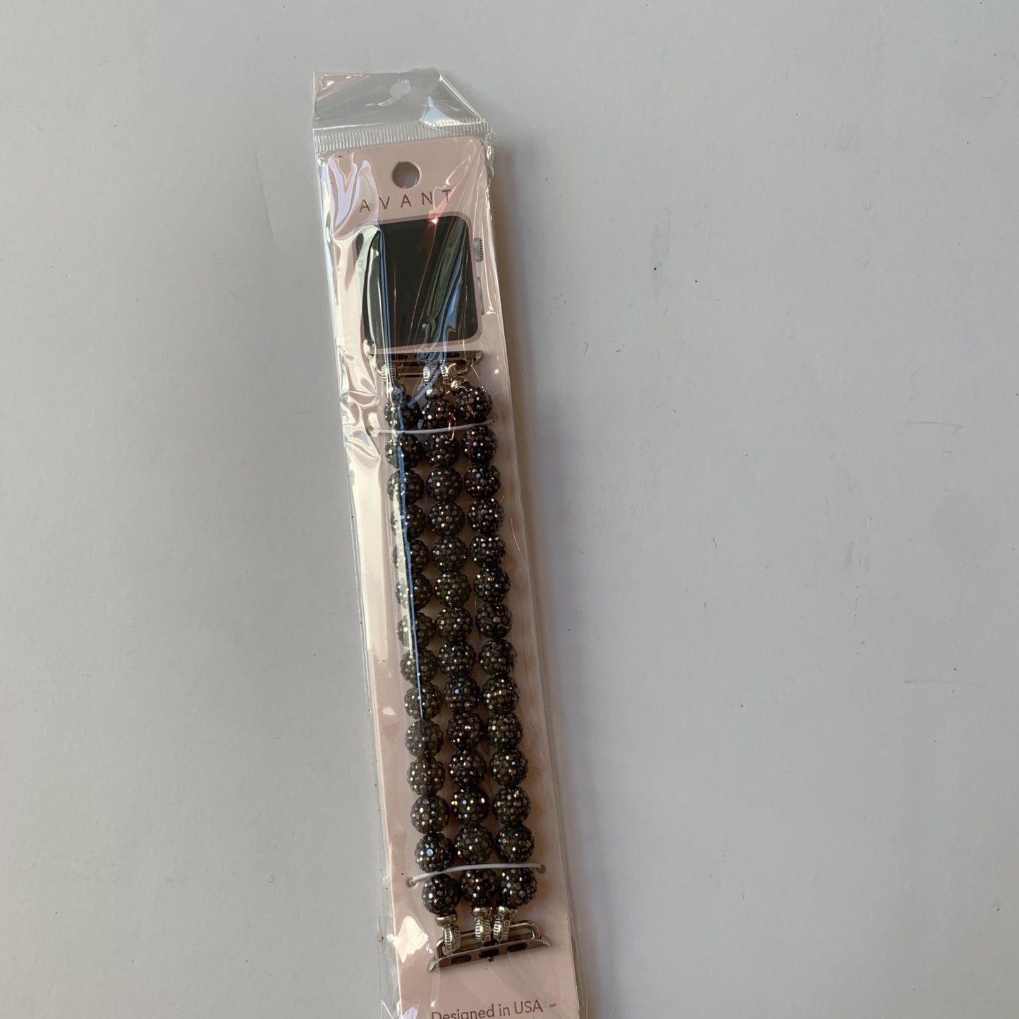 NEW Hematite Beaded Apple Watch Band Bracelet