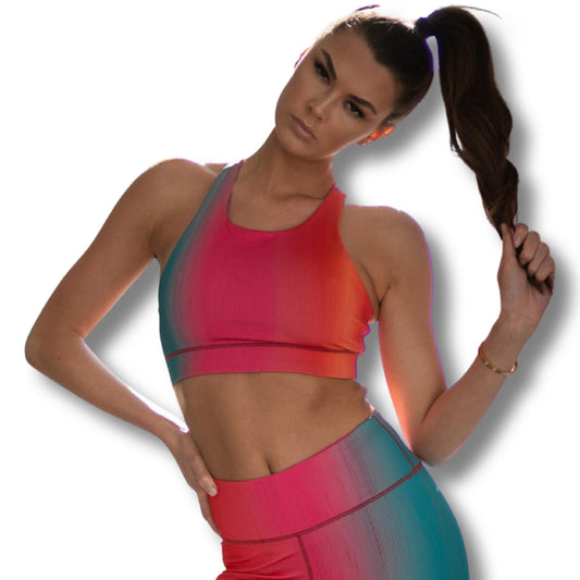 Women's Active Ombre Workout Sports Bra
