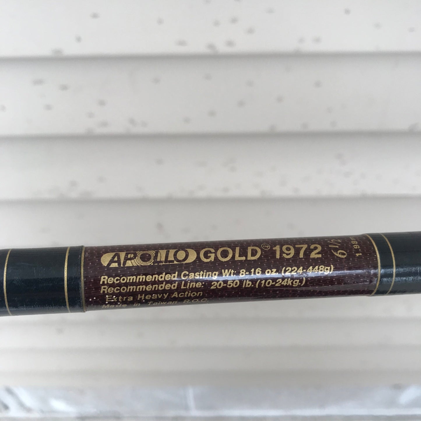 RARE Daiwa Apollo Gold 1972 6.5’ Spinning Rod Graphite Extra Heavy A17720