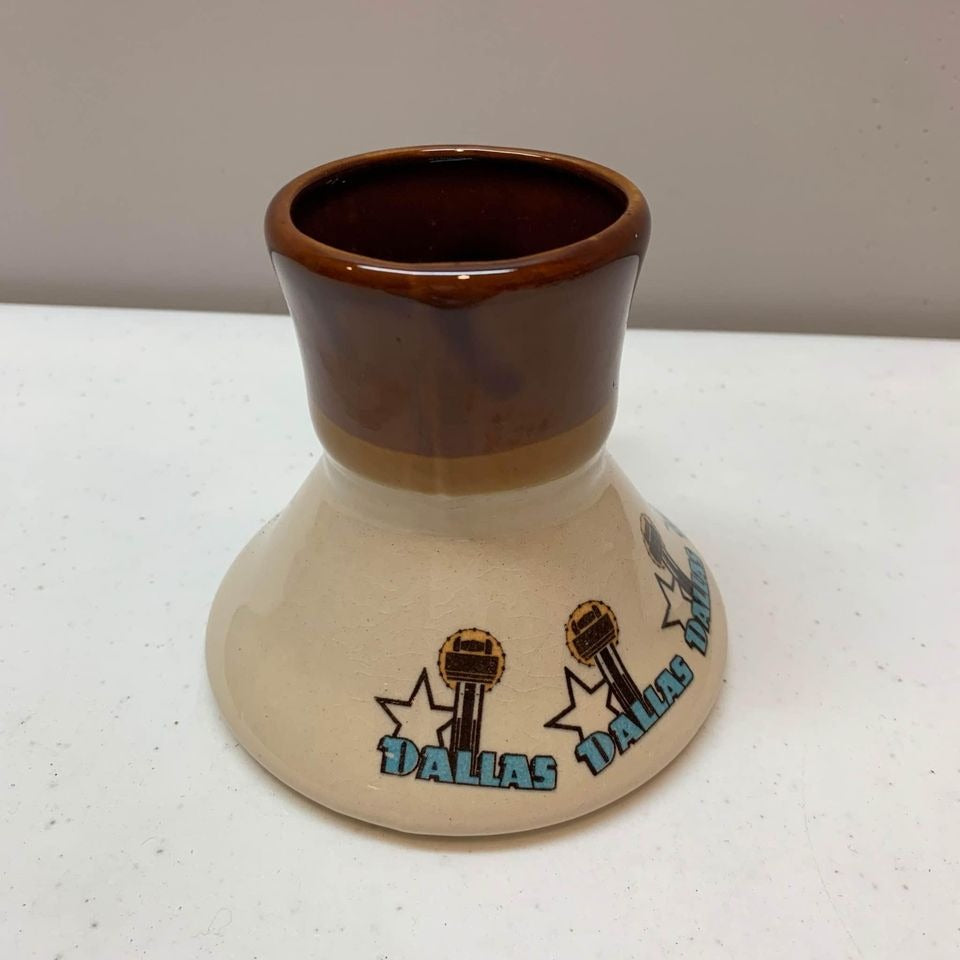 Vintage Dallas Texas Ceramic Travel Mug No Spill