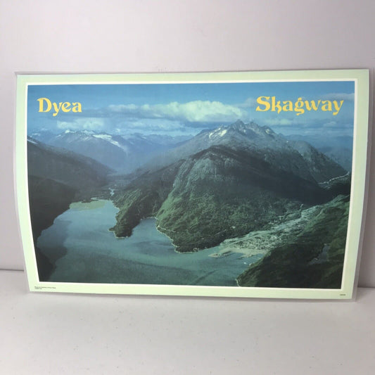 Vintage Dyea Skagway Alaska Placemat 2-Sided Laminated & Washable