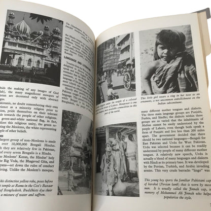 Vintage Pakistan & Bangladesh in Pictures Book 1974 Visual Geography Series
